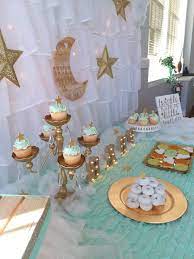 Moon And Stars Baby Shower Girl Baby Shower Decorations Moon Baby Shower Baby Shower Decorations