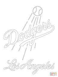 Coloring is a fun activity for children. Los Angeles Dodgers Logo Coloring Page Free Printable Coloring Pages Baseball Coloring Pages Los Angeles Dodgers Logo Dodgers Coloring Home