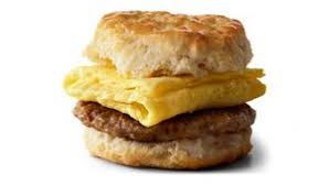 sausage egg biscuit sandwich mcdonald s