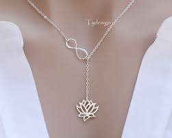 Sterling Silver Infinity Lotus Necklacelotus Flower Etsy Lotus Flower Necklace Infinity Necklace Jewelry