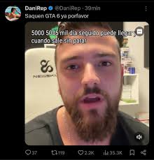 Oficialmente DaniRep a perdido la cordura 💔 Todo esto por el retraso de  GTA 6 hasta noviembre del próximo año