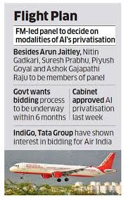 Air India Disinvestment Air India Stake Sale Panel Headed