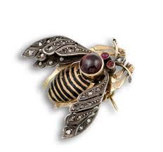 broche en forma de mosca s xix en oro diamantes y rubies jewelry brooch jewels broche en forma de mosca s xix en oro