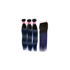 brazilian ombre human hair weave bundles with closure