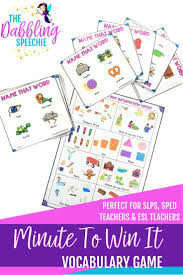Vocabulary Game For Mixed Groups Vocabulary Games Speech Therapy Games School Speech Therapy