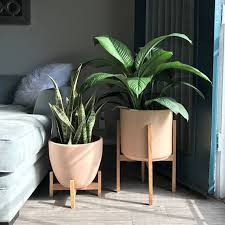 * if you're looking for the complete stand + pot combination you can purchase both here: Large Mid Century Modern Planter With Oak Wood Planter Stand Mid Century Modern Planter Country Decor Plant Stand