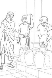 Turning Water Into Wine Coloring Page Super Coloring Water Into Wine Coloring Pages Sunday School Coloring Pages