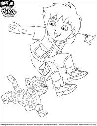 Alvin and the chipmunks coloring pages. Go Diego Go Colouring Page Coloring Library