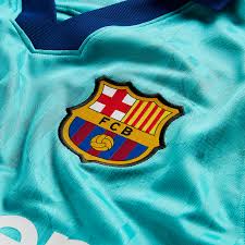 The complete kit also comprises of blue shorts and blue socks with a red trim. Nike Fc Barcelona 3rd 2019 20 Stadium Jersey Wegotsoccer