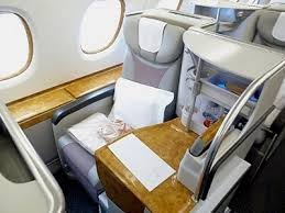 emirates a380 business class from milan to dubai in air