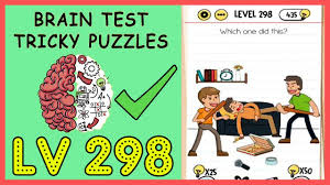 Brain games test allows you to know how genius you are and improve your brain skills. Brain Test Level 298 Which One Did This Solution Brain Test 298 Youtube