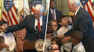Michael richard pence (born june 7, 1959) is an american politician, broadcaster, and lawyer who served as the 48th vice president of the united states from 2017 to 2021. Determined Kid Demands Apology From Mike Pence After Being Bopped In The Face