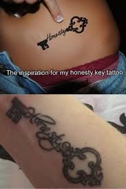 Getting a neck tattoo hurts more? Next Tattoo With Love Instead Of Honesty On The Back Of My Neck Tattoos Key Tattoo Beauty Tattoos