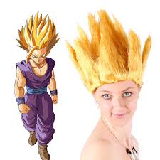 Il a gagné en couleurs, musiques. Japanese Anime Dragon Ball Z Goku Golden Blonde Cosplay Anime Style Hair Wigs Scin Com Ng