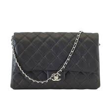 Authentic Black And White Chanel Bag Chanel Bag Flap Flat Black Caviar Clutch Shoulder Bag Chanel Bag Chanel Flap Bag Chanel Flap