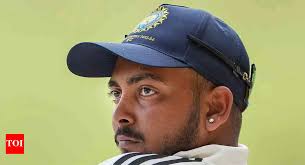 Prithvi Shaw not thinking about Team India selection