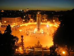 Scopriamo la storia, le chiese e le fontane e cosa vedere oggi, dallo shopping ai bar. Italia Roma Piazza Del Popolo Mapio Net