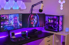 A Colour Theme I Always Go Back To Best Gaming Setup Gamer Room Gaming Room Setup