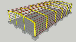 Small Portal Frame Factory 3d Warehouse
