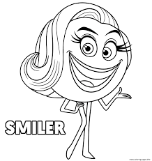 Therapeutic effects of coloring pages. Smiler The Emoji Movie Coloring Pages Printable