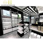 Simple Black Cosmetic Shop Design Skincare Display Rack for Shopping Malls  and Beauty Stores Retail Cosmetics Display Shelf