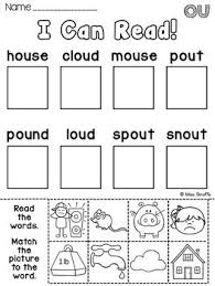 Ou And Ow Worksheets Activities No Prep Vowel Teams Worksheets Phonics Worksheets Phonics Centers Word Family Worksheets