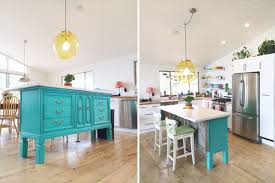 vintage dresser to kitchen island