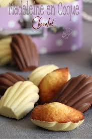 Madeleine En Coque De Chocolat Gourmandise Alimentation Recette Madeleine