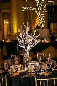 A Golden New Years Eve Wedding New Years Eve Weddings Cheap Wedding Table Centerpieces Wedding Centerpieces