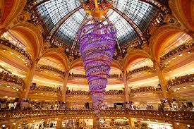 Galeries Lafayette S Upside Down Christmas Tree Wonderfulinfo