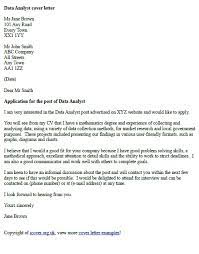 My achievements on subjects that develop communication, data analysis and visualisation abilities constitute on my capabilities in the field. Data Analyst Cover Letter Example Icover Org Uk