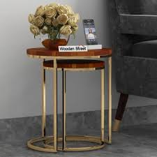 For one, they're aesthetically pleasing. Nest Of Tables Buy Wood Metal Nesting Tables Online In India Upto 55 Off