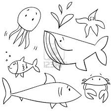 Pin By Veronica Laymuns On Doodles Sea Creatures Drawing Sea Animals Drawings Animal Drawings