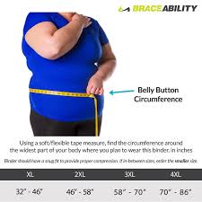 Plus Size Abdominal Binder Bariatric Stomach Support Brace