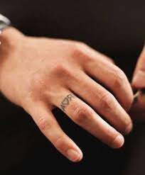 Initials Wedding Tattoo Wedding Band Tattoo Ring Tattoo Designs Tattoo Wedding Rings