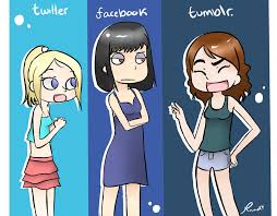 Social media is where the dumb things live on forever. Twitter Facebook And Tumblr Website Anthropomorphism Know Your Meme