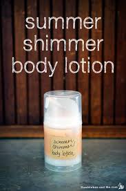 how to make summer shimmer body lotion