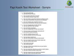 Lembar jawaban tes papi kostick pdf. Tips On Handling Psychological Assessment