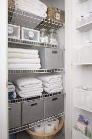 How To Beautifully Organize Your Linen Closet Small Linen Closets Linen Closet Linen Closet Organization
