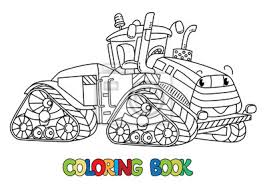 Ce sticker est fait pour toi ! Funny Gros Tracteur Avec Des Yeux Livre De Coloriage Autocollants Murales Machines Agricoles Coloration Agricole Myloview Fr