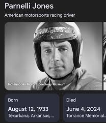 1966/67, Sitting in the #71 Pacer is Rufus Johnson at MIS.