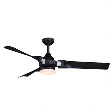 You will even fan true commercial grade warehouse fans with massive blades spans here. Austin 52 In Black And Chrome Industrial Outdoor Ceiling Fan With Light Kit And Remote 52 In W X 15 In H X 52 In D Overstock 31059434