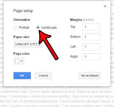 Saat ini, google chrome menjadi namun bila diinginkan, anda dapat mengganti search engine browser google chrome dari google ke search engine lain seperti bing, yahoo atau yandex. How To Make Google Docs Landscape Solve Your Tech