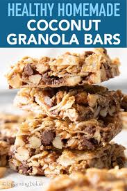 Healthy Homemade Coconut Granola Bars Paleo Grain Free Vegan In 2020 Granola Recipe Bars Healthy Granola Bars Homemade Granola Bars Healthy