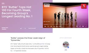 It was discontinued in june 2009 due to the charts becoming increasingly similar. Bts Is 1st Asian Act To Top Billboard Hot 100 For 4 Straight Weeks Korea Net The Official Website Of The Republic Of Korea