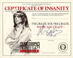 Alice Cooper S Certificate Of Insanity Alice Cooper Alice Cooper