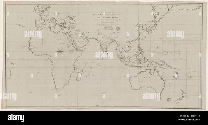 British east india company map hi-res stock photography and images - Alamy
