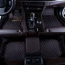 Pegasuss Custom Fit Luxury Xpe Leather Waterproof Floor Mat For Jaguar Xf 2008 2015 Black With Red Stitc Maserati Quattroporte Waterproof Floor Mats Jaguar Xf