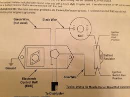 If you buy the mopar performance electronic ignition system, it comes with extensive instructions, wiring diagrams, and other information. Electronic Ignition Conversion Kit From Jegs Questions For A Bodies Only Mopar Forum