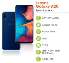 Samsung Galaxy A20 specifications!